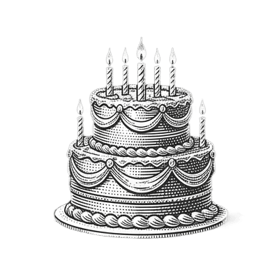 Birthday cake icon